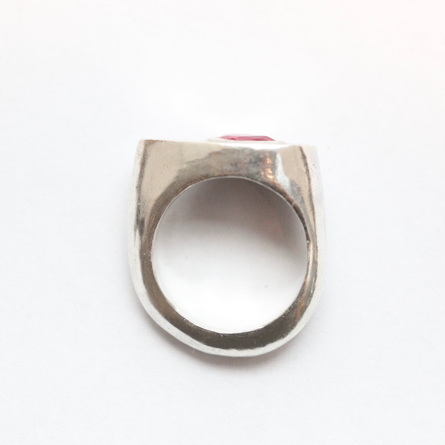 Tropfenring – Rosa Saphir