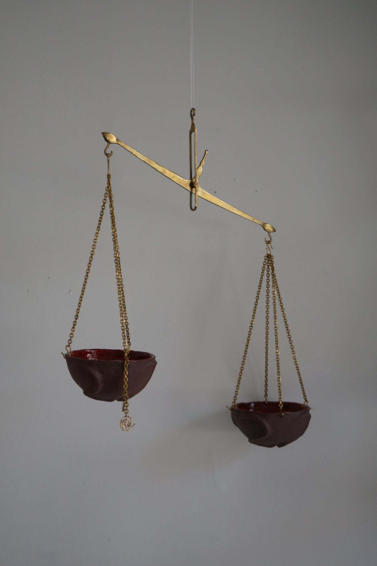 Ceramic hanging bowls