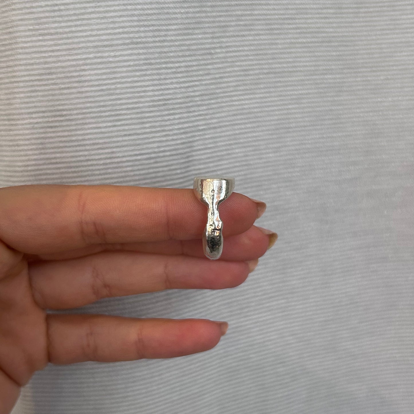 Bague Drop - Texturée