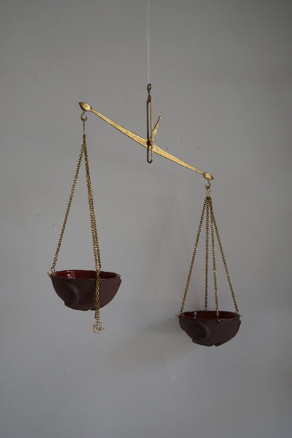 Ceramic hanging bowls