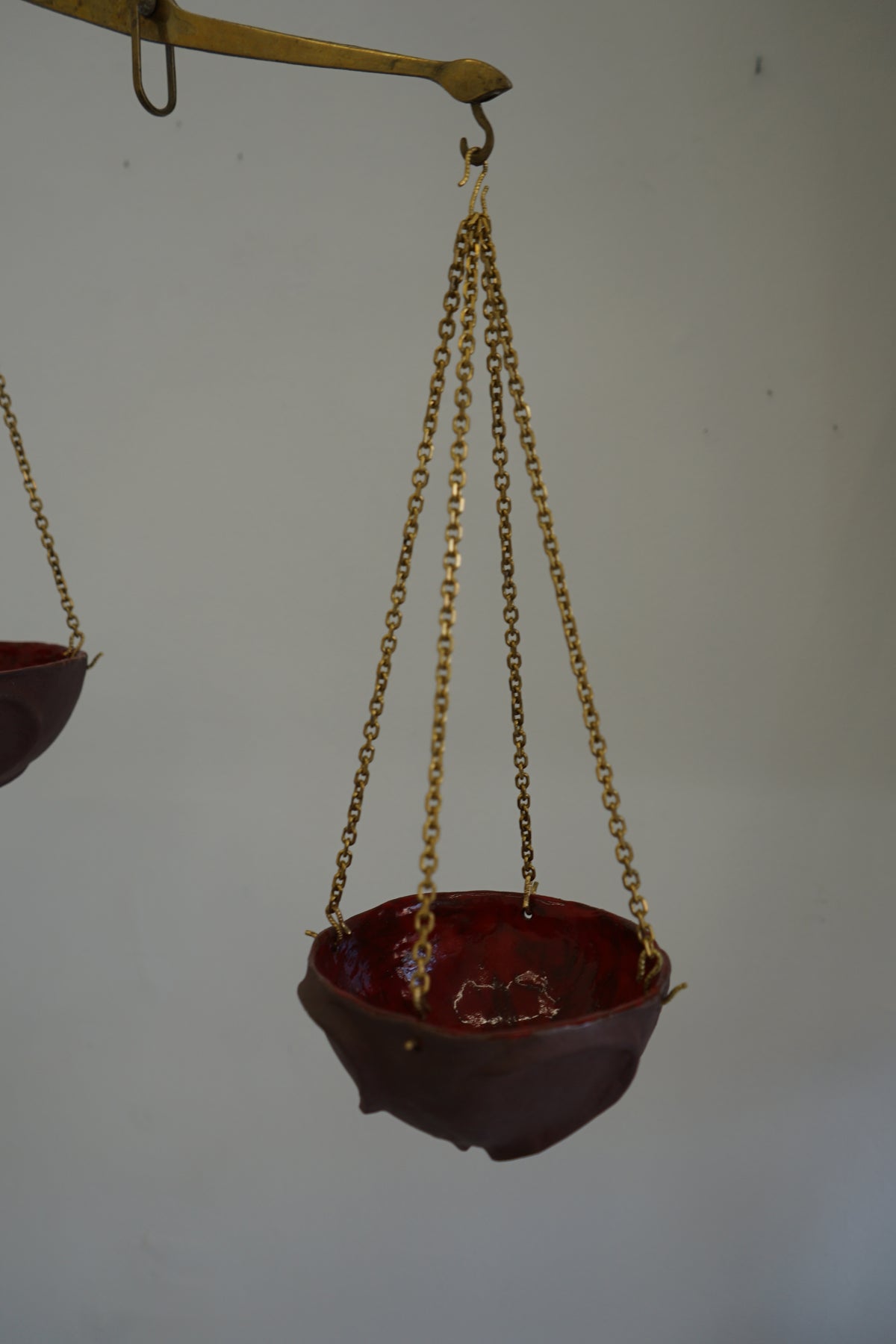 Ceramic hanging bowls