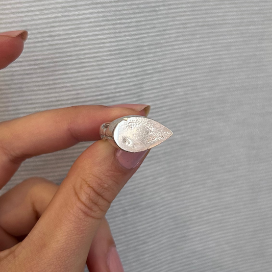 Bague Drop - Texturée