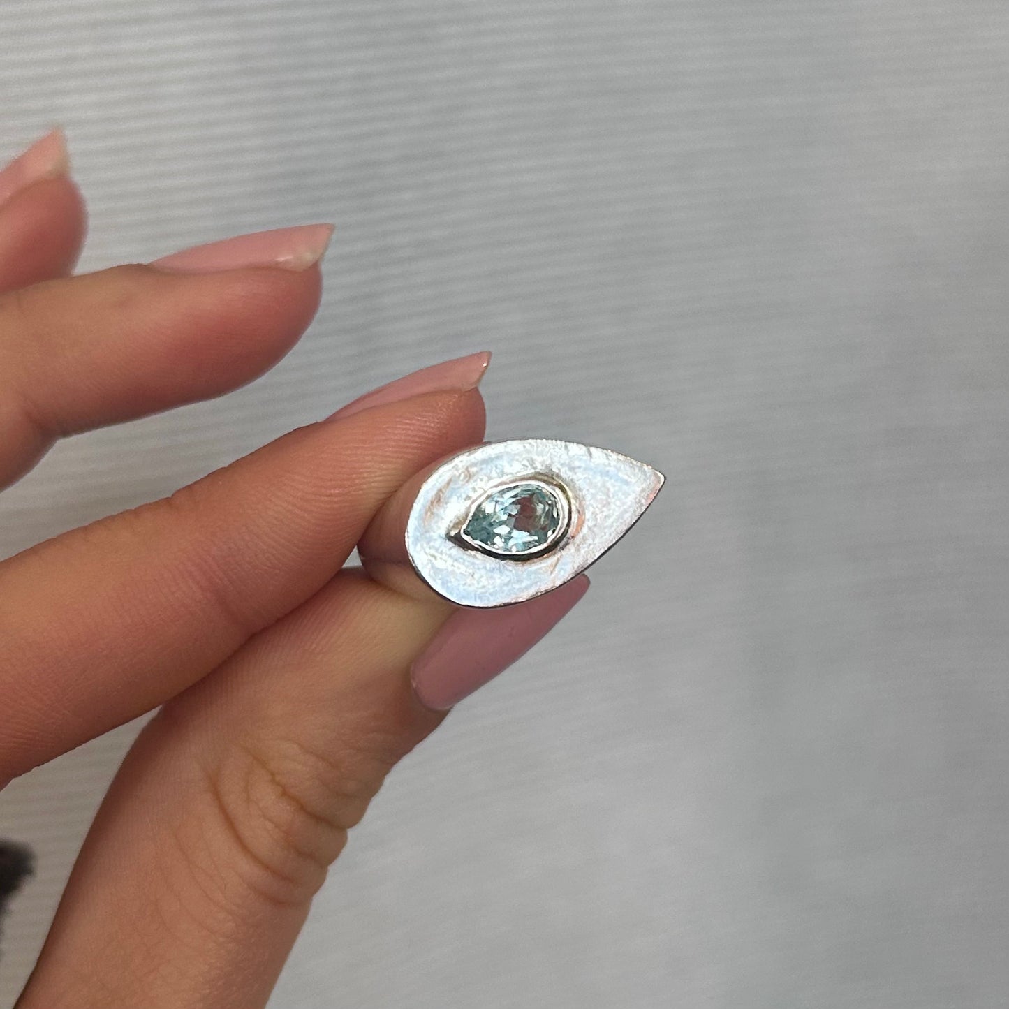 Bague Drop - Aquamarine