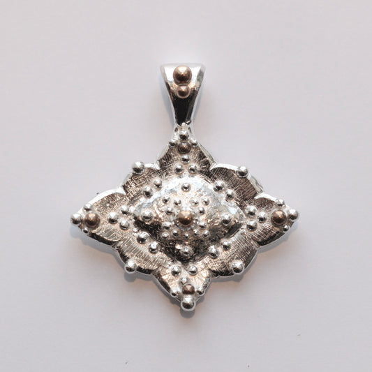 Pendentif Lune bleue - Argent 925