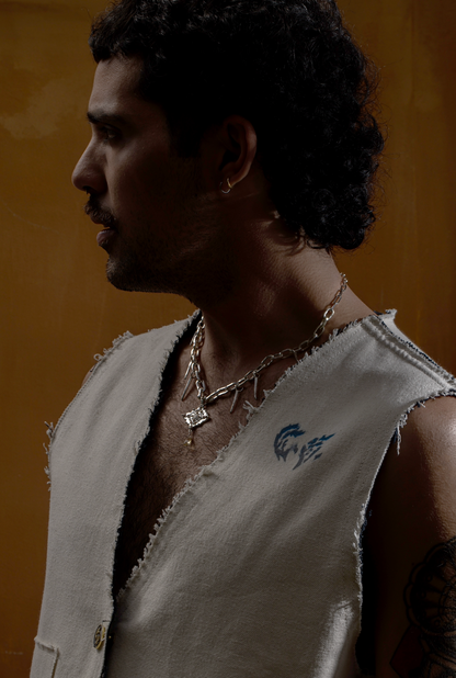 Collier Lune bleue - Design mère